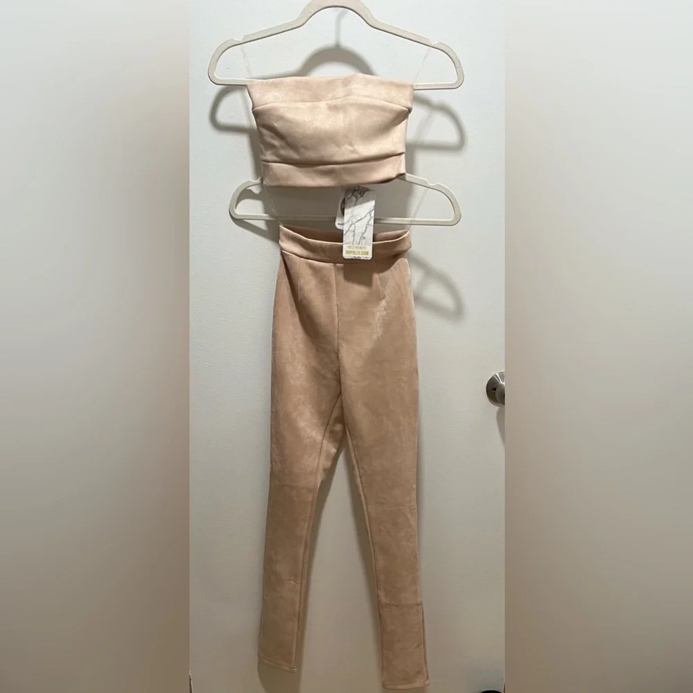 Oh Polly 2 Piece Faux Suede Set - Picture 2 of 6